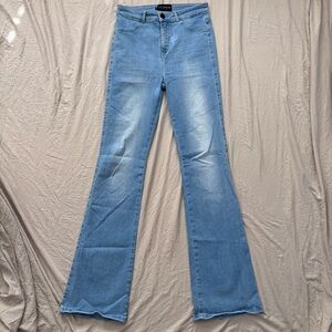 fit jeans blue flare jeans size M